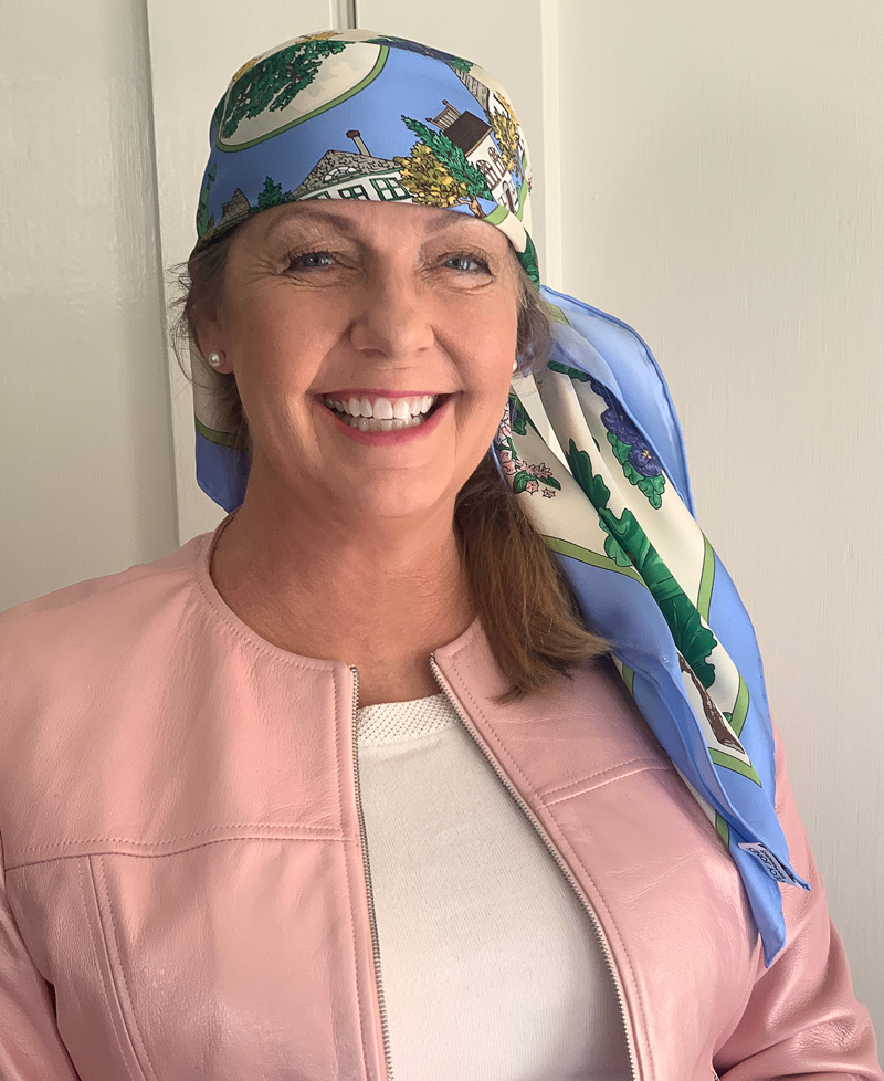 Cecy with Head scarf