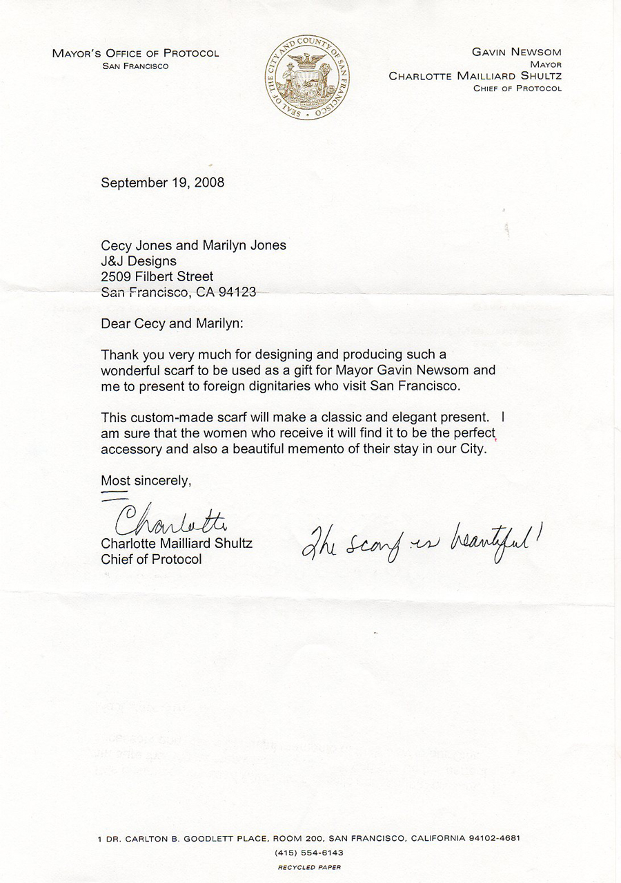 Office of prot letter