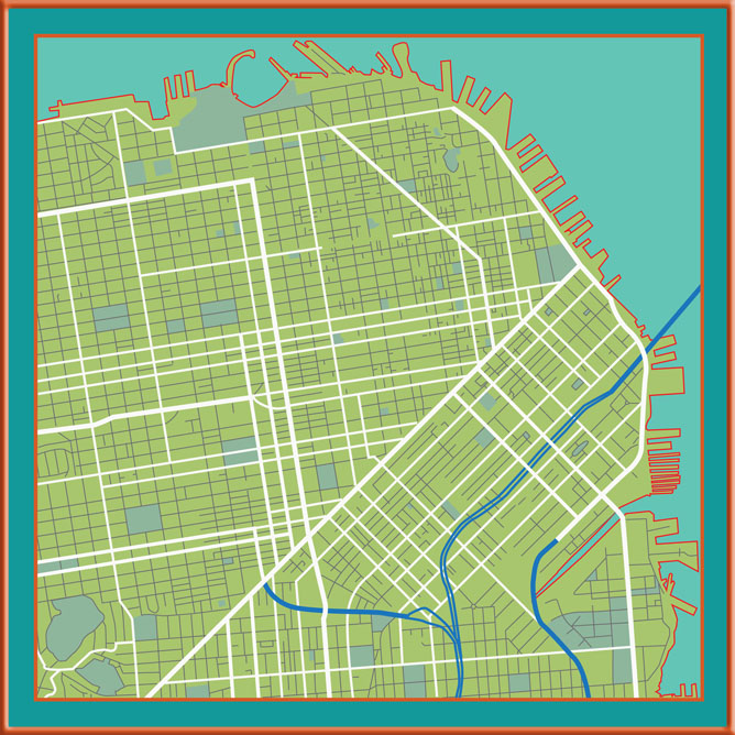 SF-travel handkerchief